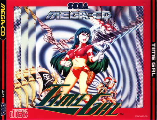 Time Gal (Europe) Sega CD Game Cover